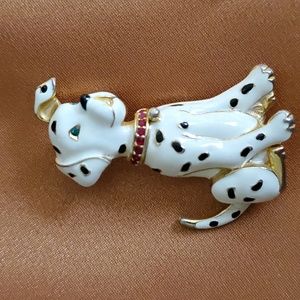 Vintage CT Dalmation brooch